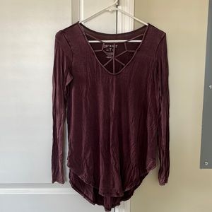 Long sleeve Soft & Sexy AE tee, size small